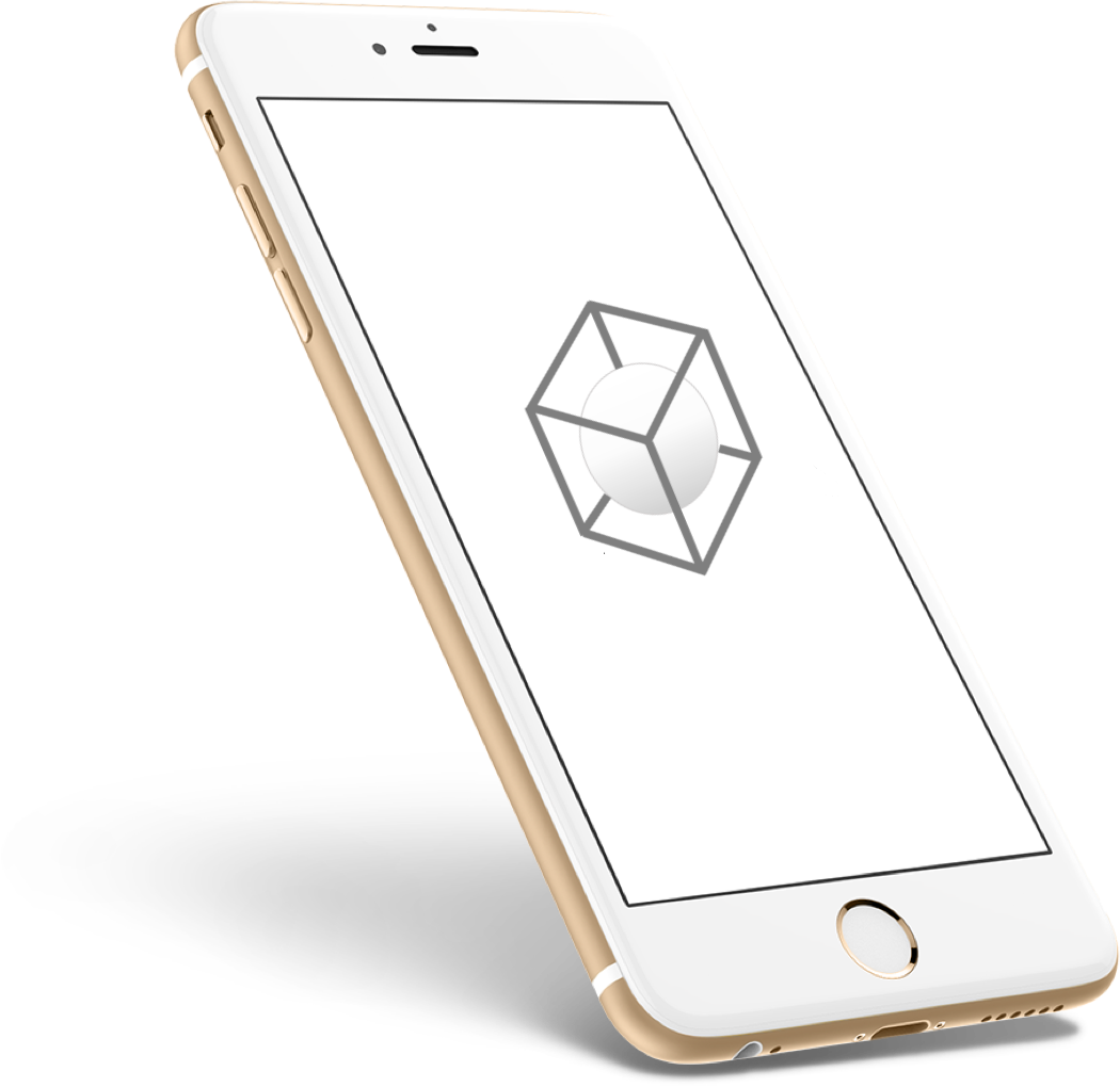 Iphone con logo Boxdesigners
